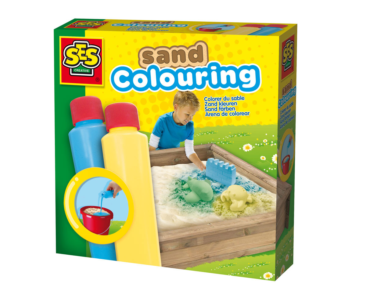SES - Боя за оцветяване на пясък, синя и жълта - 2212 Outdoor