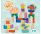 SES - Дървени строителни блокчета динозаври, кофа 50 части - 13204, Tiny talents thumb 5