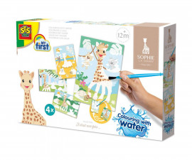 SES - Жирафчето Софи: Оцветяване с вода - 14490, Hobby