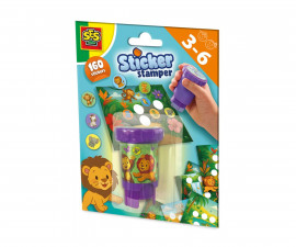 SES 14606 - Sticker stamper: Jungle animals