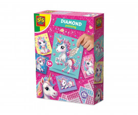 SES - Серия Еднорог: Рисуване с диаманти - 14726, Hobby Girls