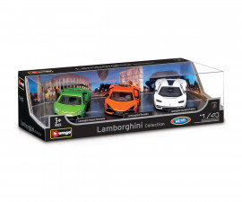 Bburago 18/30432 - 1:43 StreetFire - 3-Pack Lamborghini