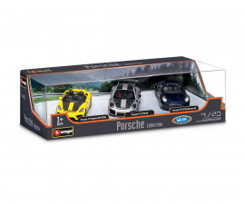 Bburago 18/30506 - 1:43 StreetFire - 3-Pack Porsche