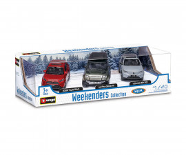 Bburago 18/30507 - 1:43 StreetFire - 3-Pack Weekenders