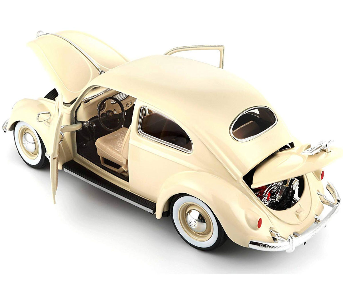 Bburago Volkswagen Käfer-Beetle 1955 1:18 strieborný