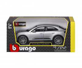 Bburago 18/21114 - 1:24 Porsche Macan Turbo Electric Silver