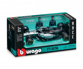 Bburago 18/38458 (#63) - 1:43 F1 Pit Pass - Mercedes-AMG W16 (#63)