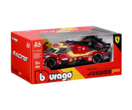 Bburago 18/26317 - 1:24 Race Ferrari 499P (LeMans 2025) Red #51