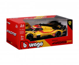 Bburago 18/26319 - 1:24 Race Ferrari 499P (LeMans 2025) Yellow