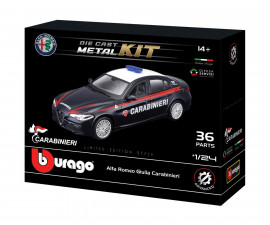 Bburago KIT - комплект за сглобяване 1:24 - Alfa Romeo Giulia Carabinieri 18/25128