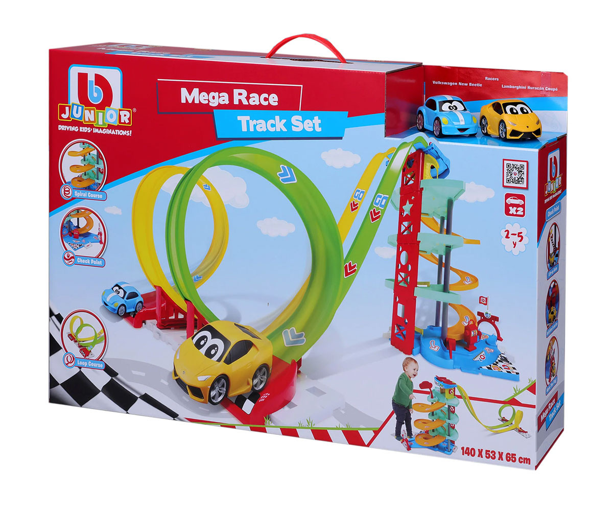 Игрален комплект за деца Bburago Junior - Мега състезание с писта с лупинг 16/88614