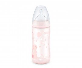 Бебешко пластмасово шише за мляко и вода Nuk First Choice, PP, 300мл, силикон, Rose 10741797