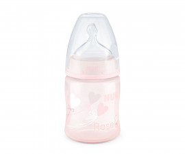 Бебешко пластмасово шише за мляко и вода Nuk First Choice, PP, 150мл, силикон, Rose 10743733