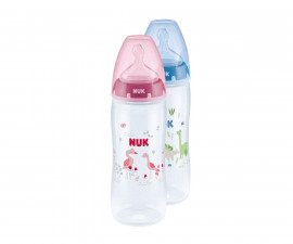Бебешко пластмасово шише за мляко и вода Nuk First Choice, PP, 360мл, силикон, XL 10216212
