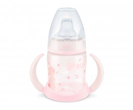 Бебешка пластмасова чаша със силиконов накрайник за сок Nuk First Choice, PP, 150мл, Rose 10743820