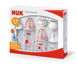 Комплект Nuk Perfect start Temperature Control, 10 части, момиче