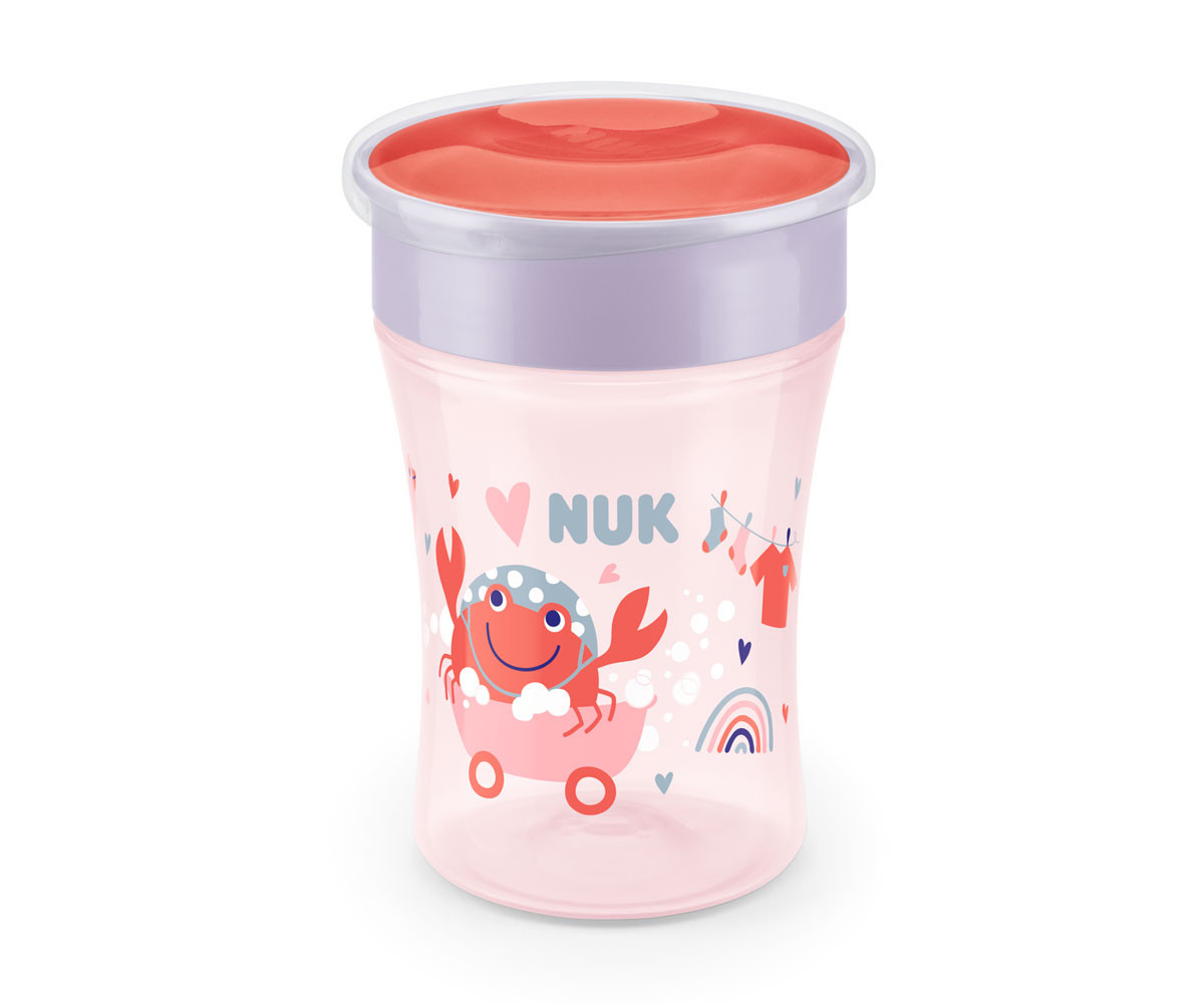 Неразливаща се чаша Nuk Evolution Magic Cup, 230мл, 360°, момиче 10255603