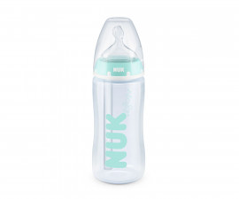 Бебешко шише Nuk First Choice Temperature control, Anti-Colic Professional, 300мл, силикон, зелено, 0-6м 10216293