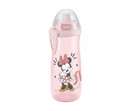 Детска пластмасова чаша със силиконова клапа Nuk Sports Cup Mickey, 450мл, Rose, 24м+ 10751197
