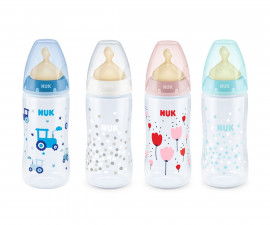 Бебешко шише за вода Нук First Choice Temperature control, 300 мл, каучук, асортимент
