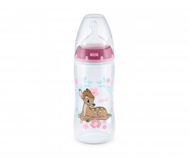 Бебешко шише за вода Нук First Choice Bambi, 300 мл, силикон, 6-18 м