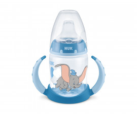 Бебешко шише за вода Нук First Choice Dumbo, 150 мл, силиконов накрайник за сок