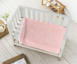Pielsa 6655 - Embossed Blanket 80x110, pink