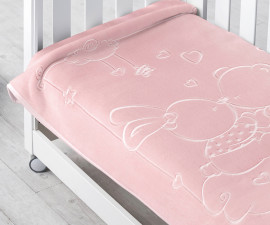 Pielsa 6656 - Embossed Blanket 6656 80*110 C/63, pink