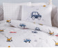 Луксозен спален комплект от 8 части за бебета и деца Kanz, щампа, Digger Cars KNZ-003-152.01.0270-Digger Cars thumb 4