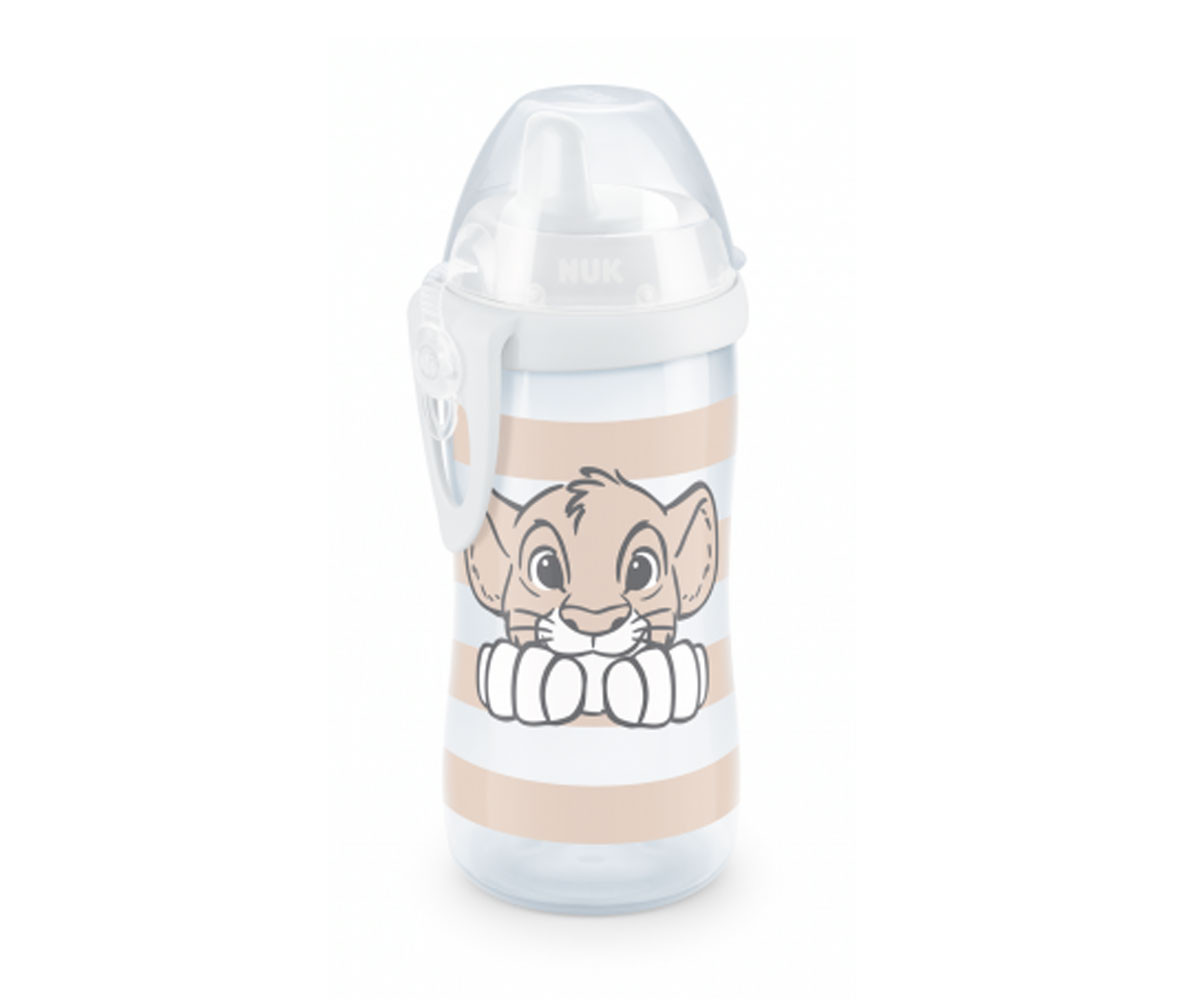 Детска неразливаща се пластмасова чаша с твърд накрайник Nuk Kiddy Cup Lion King, 300 мл, 12м+ 10255643
