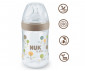 Бебешко пластмасово шише за мляко Nuk for Nature Termo Control, PP, размер M, 260мл, силикон, 0м+, кафяво 10742003 thumb 2