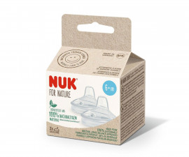 Накрайник за шише от силикон за хранене Nuk for Nature, 2 броя 10256501