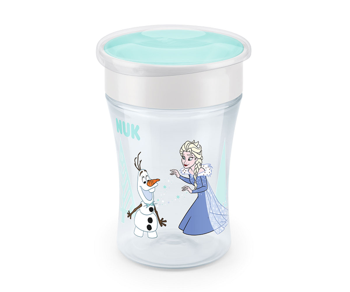 Детска неразливаща се пластмасова чаша Nuk Magic Cup Frozen Princess, 230мл, 8м+ 10255482