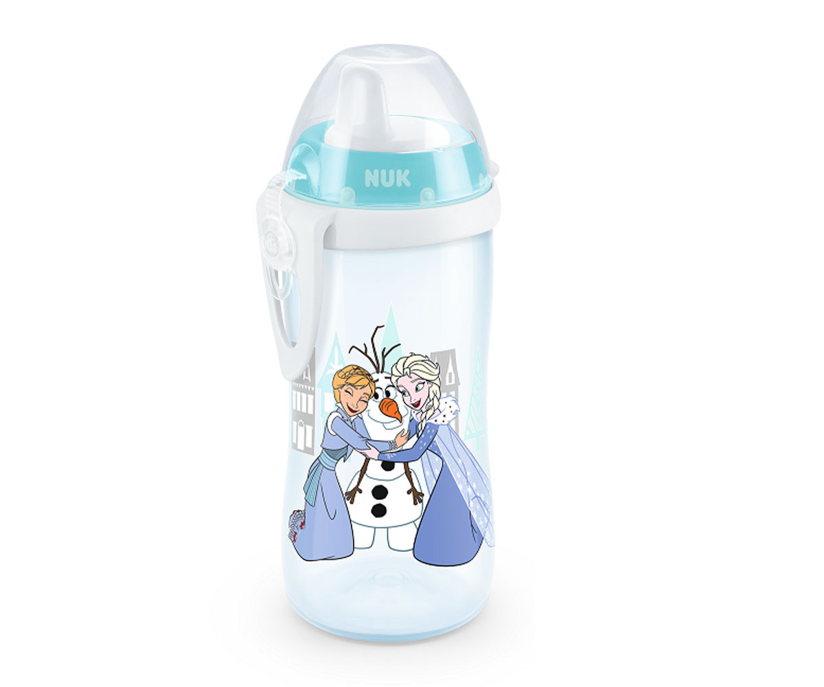 Детска неразливаща се пластмасова чаша с твърд накрайник Nuk Kiddy Cup Frozen Girl, 300мл, 12м+ 10751243