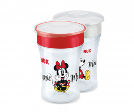 Детска неразливаща се пластмасова чаша Nuk Magic Cup Mickey, 230мл, 8м+, асортимент 10255425
