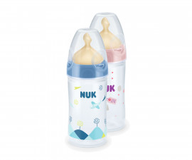 Бебешко пластмасово шише за мляко и вода Nuk First Choice, PP, New Classic, каучук, 150мл 10743595