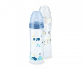 Бебешко пластмасово шише за мляко и вода Nuk New Classic, PP, силикон, 250мл 10741625