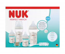 Подаръчен комплект за новородено бебе Nuk Perfect Match Temperature Control, 8 части , Дъга 10225343