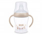 Бебешко пластмасово шише със силиконов накрайник за сок Nuk Perfect Match, 150 мл, 6м+, Маймуна, бежово 10215381 thumb 2
