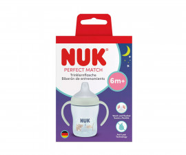 Бебешко пластмасово шише със силиконов накрайник за сок Nuk Perfect Match, 150 мл, 6м+, Glow in the Dark Коала, момче 10215386