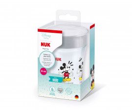 Детска неразливаща се пластмасова чаша Nuk Magic Cup, 230 мл, 8м+, Mickey Mouse, сива 10255706