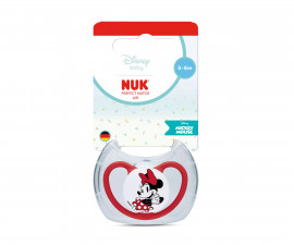 Ортодонтска силиконова залъгалка Nuk Perfect Match Air, 1 брой, с кутийка, 0-6м, Мини, червен 10175370