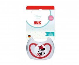 Ортодонтска силиконова залъгалка Nuk Perfect Match Air, 1 брой, с кутийка, 6-18м, Мини, червен 10176363