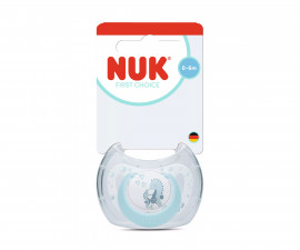 Ортодонтска силиконова залъгалка Nuk First Choice, 1 брой, с кутийка, 0-6м, Водно конче, момче 10175383