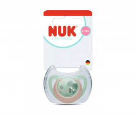 Ортодонтска силиконова залъгалка Nuk First Choice, 1 брой, с кутийка, 6-18м, Костенурка, зелен 10176371