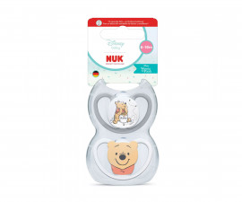 Ортодонтски силиконови залъгалки Nuk Perfect Match Air, 2 броя, с кутийка, 6-18м, Мечо Пух 10176351