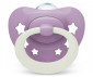 Ортодонтски силиконови залъгалки Nuk First Choice, 2 броя, с кутийка, 6-18м, Day&Night, момиче 10176384 thumb 3