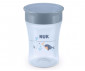 Неразливаща се тренировъчна чаша за пиене на вода Nuk First Choice Magic Cup, 230 мл, 8м, Кит, сива 10255742 thumb 2