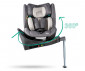 Столче за кола за новородено бебе с тегло до 36кг. с въртяща се функция BigToes Rise I-Size 360°, 40-150 см, сива перла RAIS12 thumb 5