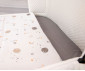 Чаршаф за бебешки матрак за сгъваемо легло BigToes Flex, сиви MINI03 thumb 6